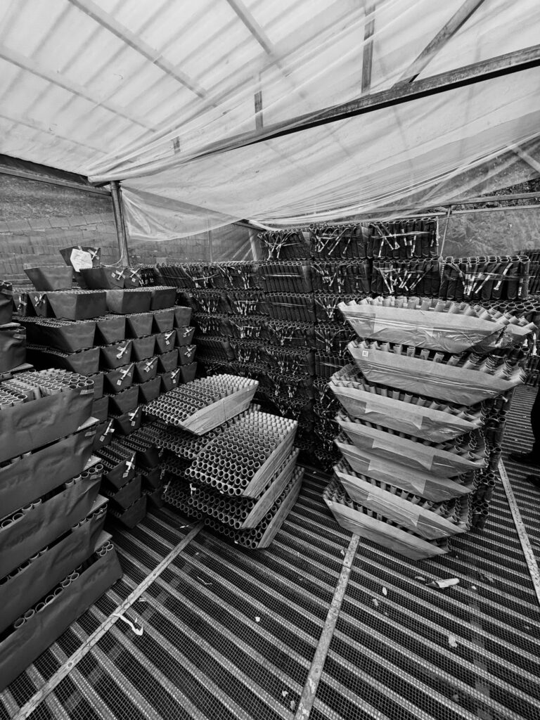 Firework Cake Drying